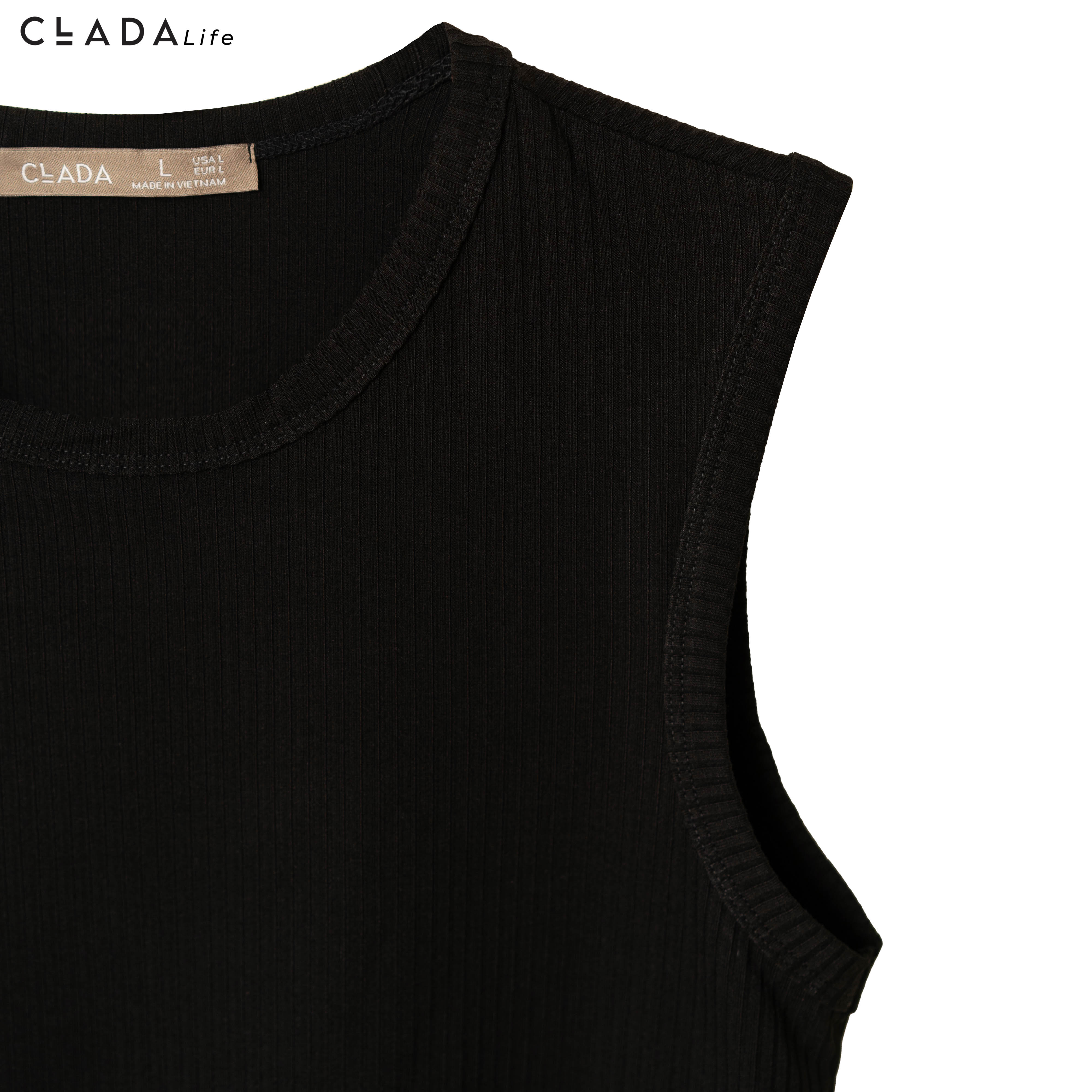 Áo Tanktop Nữ Thương Hiệu CLADA - Trắng - AL008