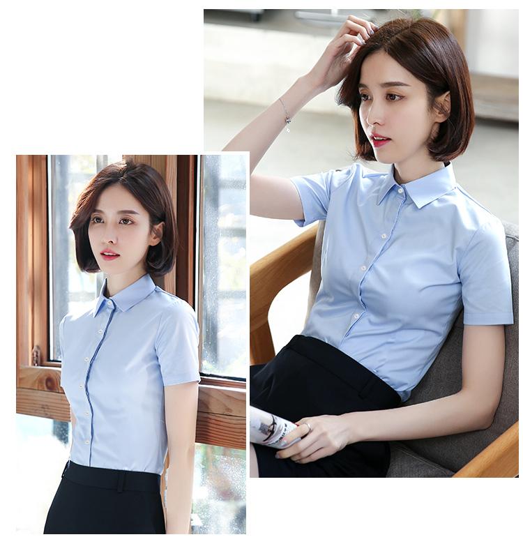 Sơ mi Ngắn Nữ Xanh Nhạt lịch lãm, trẻ trung