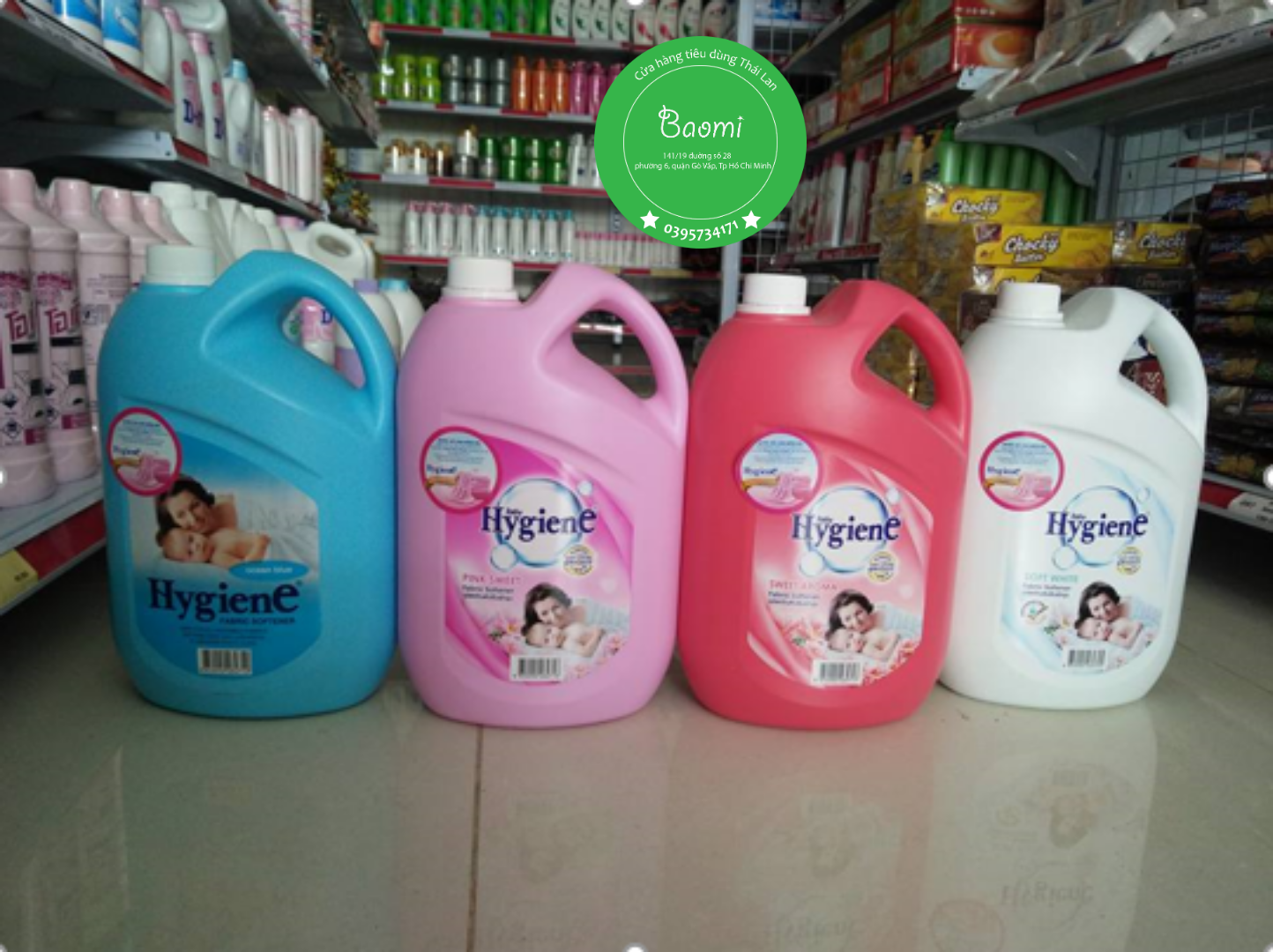 NƯỚC XẢ VẢI HYGIENE 3500ML [XANH] THÁI LAN