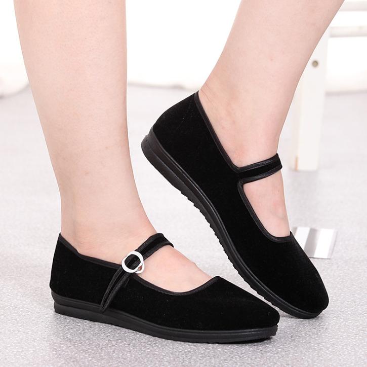 Giày bệt nữ, giày búp bê nữ chất vải nhung
