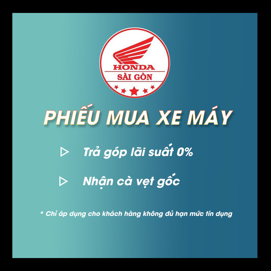 [HCM][Trả góp 0%] PHIẾU MUA HÀNG XE MÁY - HONDA SÀI GÒN