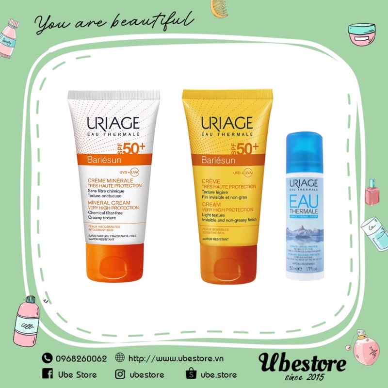 KEM CHỐNG NẮNG URIAGE BARIESUN 50ML