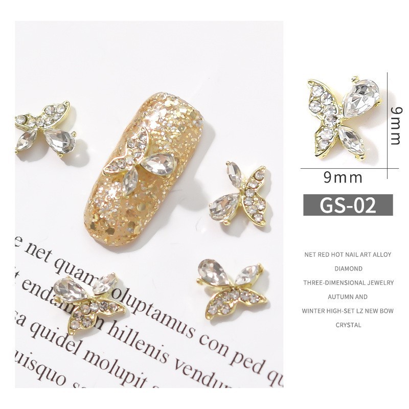 Charm nail - charm nơ đính đá - charm cao cấp