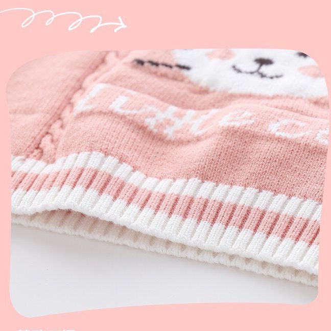 Áo gile len cho bé gái từ 8-29kg