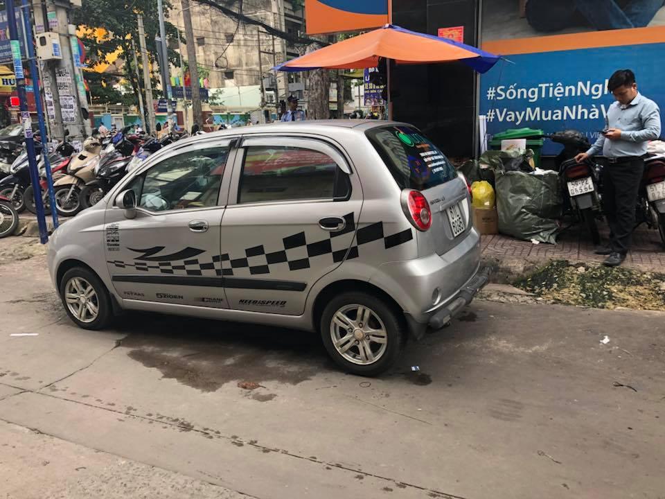 Tem dán sườn xe chevrolet spark