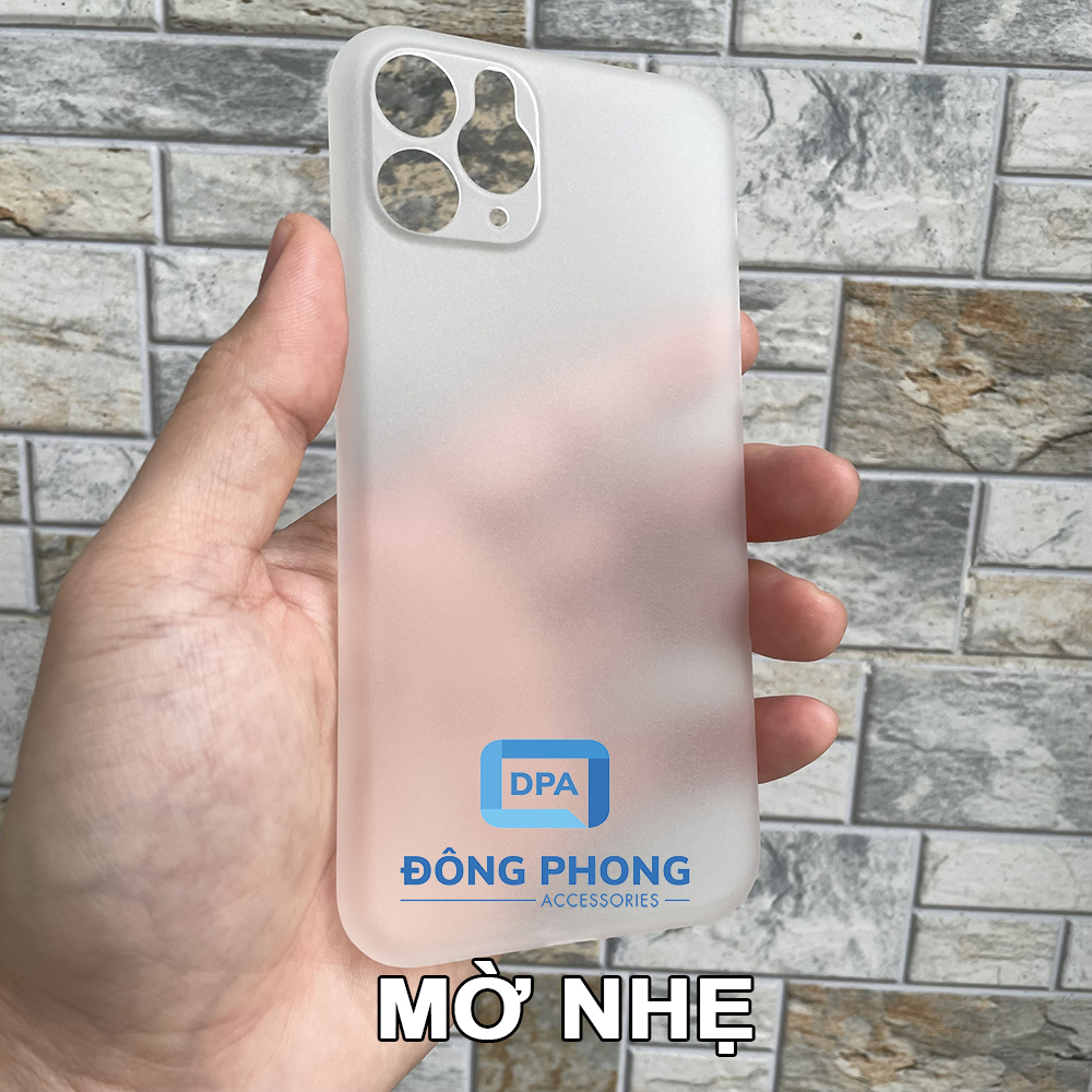 Combo 2 Ốp Lưng Trong Nhám Unibody iPhone 11 PRO Siêu Mỏng Giấy