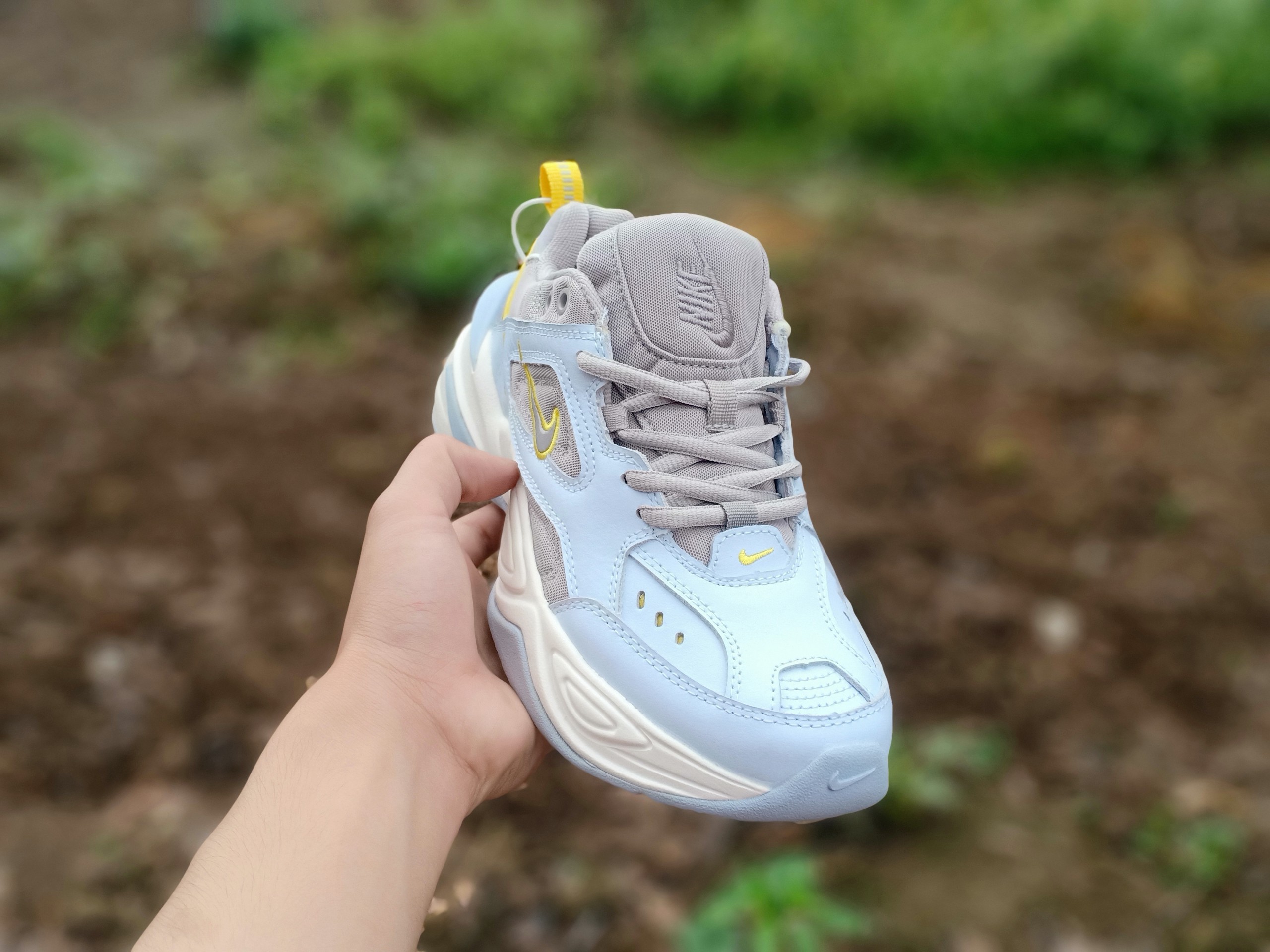 [FULL BOX]GIÀY SNEAKER UNISEX M2K-11 XANH VÀNG FULL BILL, BOX