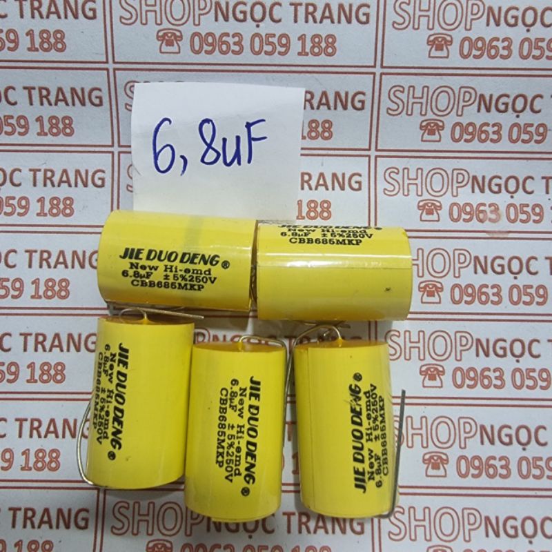 Tụ Lọc Phân Tần Loa 6.8 MF - 250V