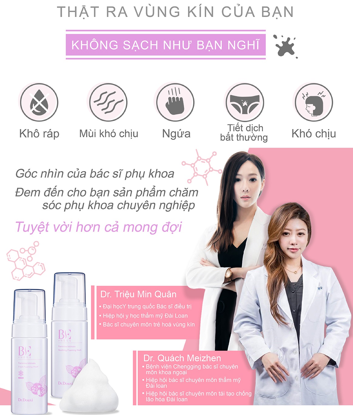 Dung dịch Vệ sinh phụ nữ DrDouxi 150ml