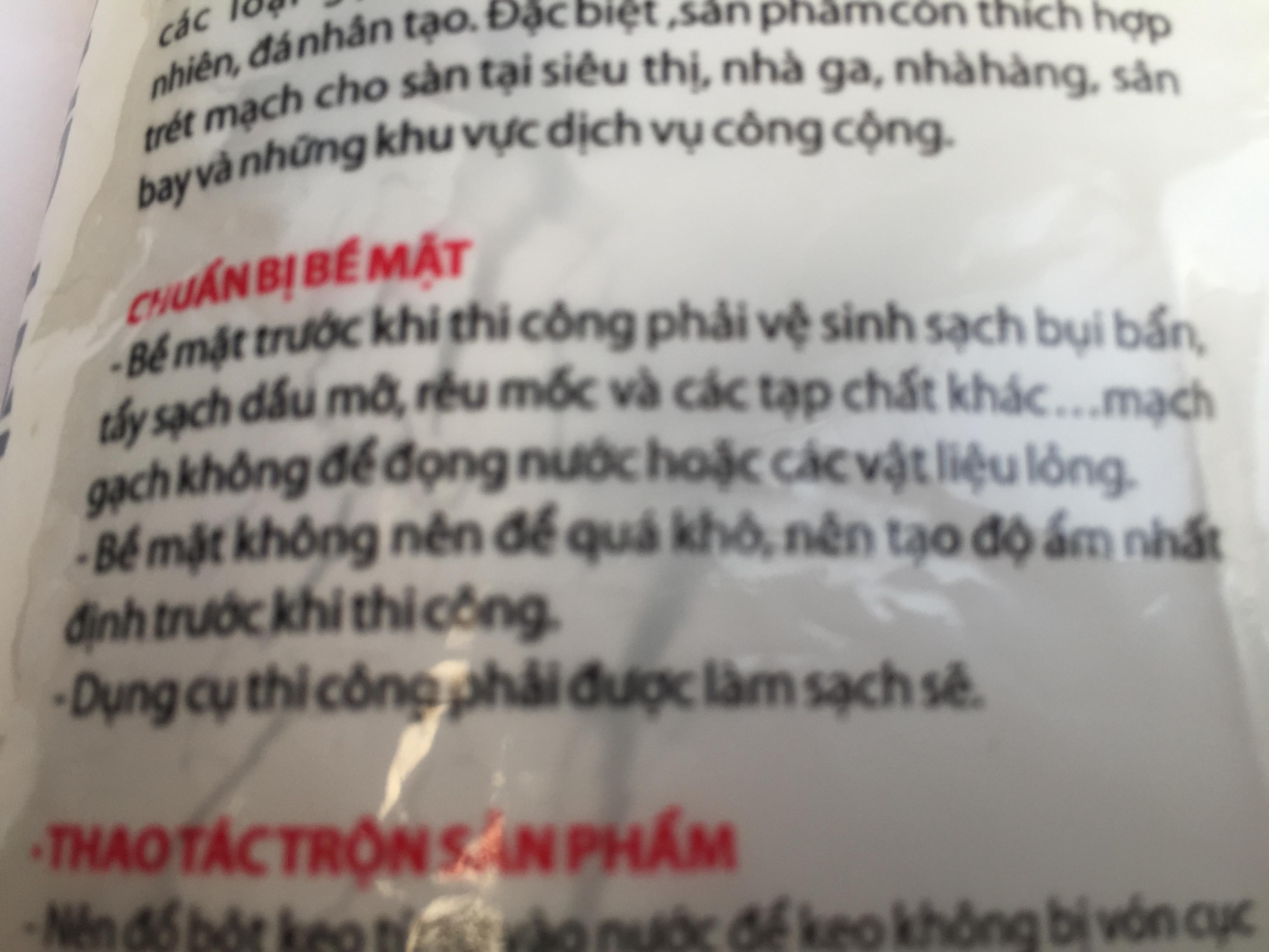 Keo chà mạch - Bột trét mạch bịch 1kg