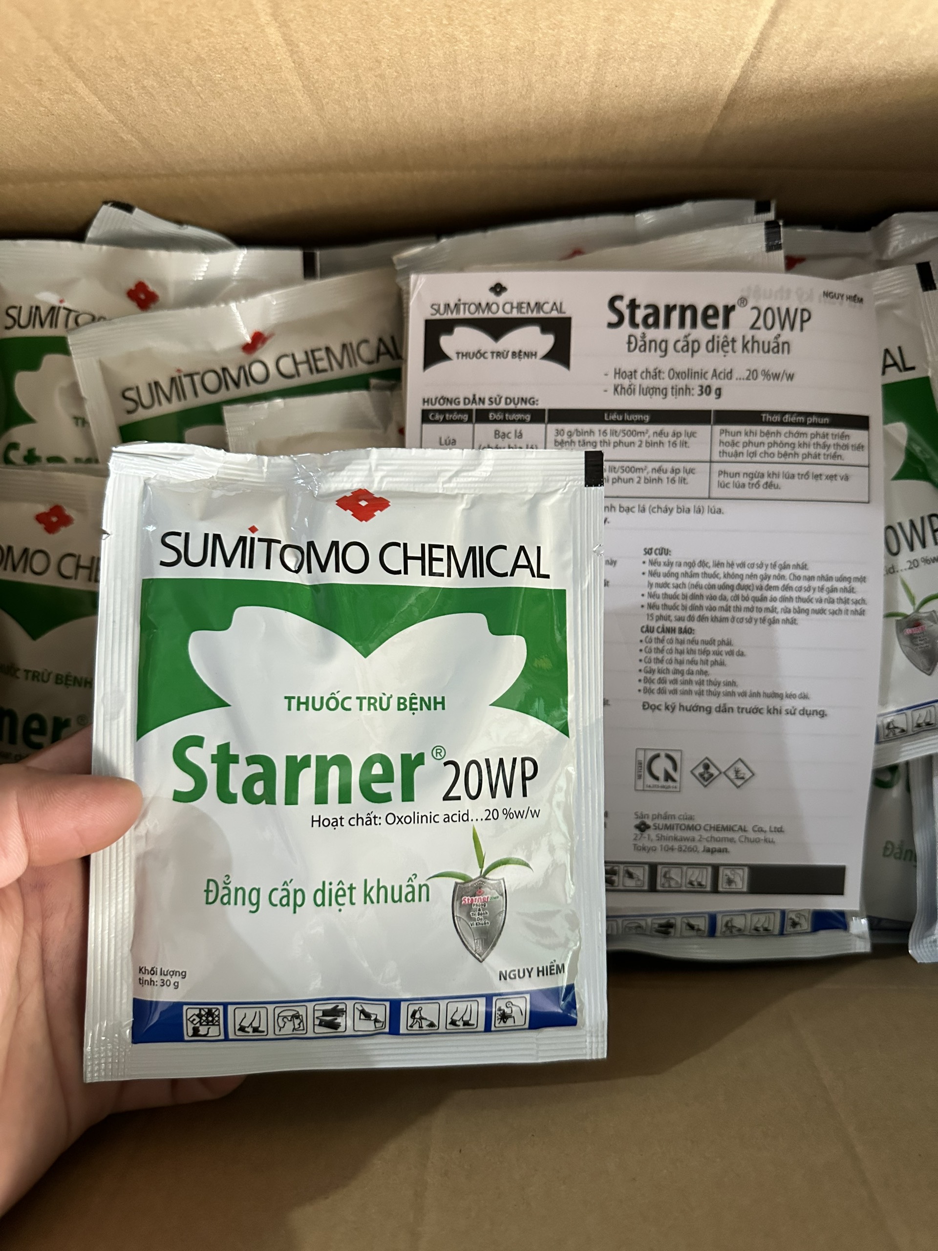 Diệt nấm, vi khuẩn thối nhũn Staner 20WP dành cho hoa lan, cây cảnh