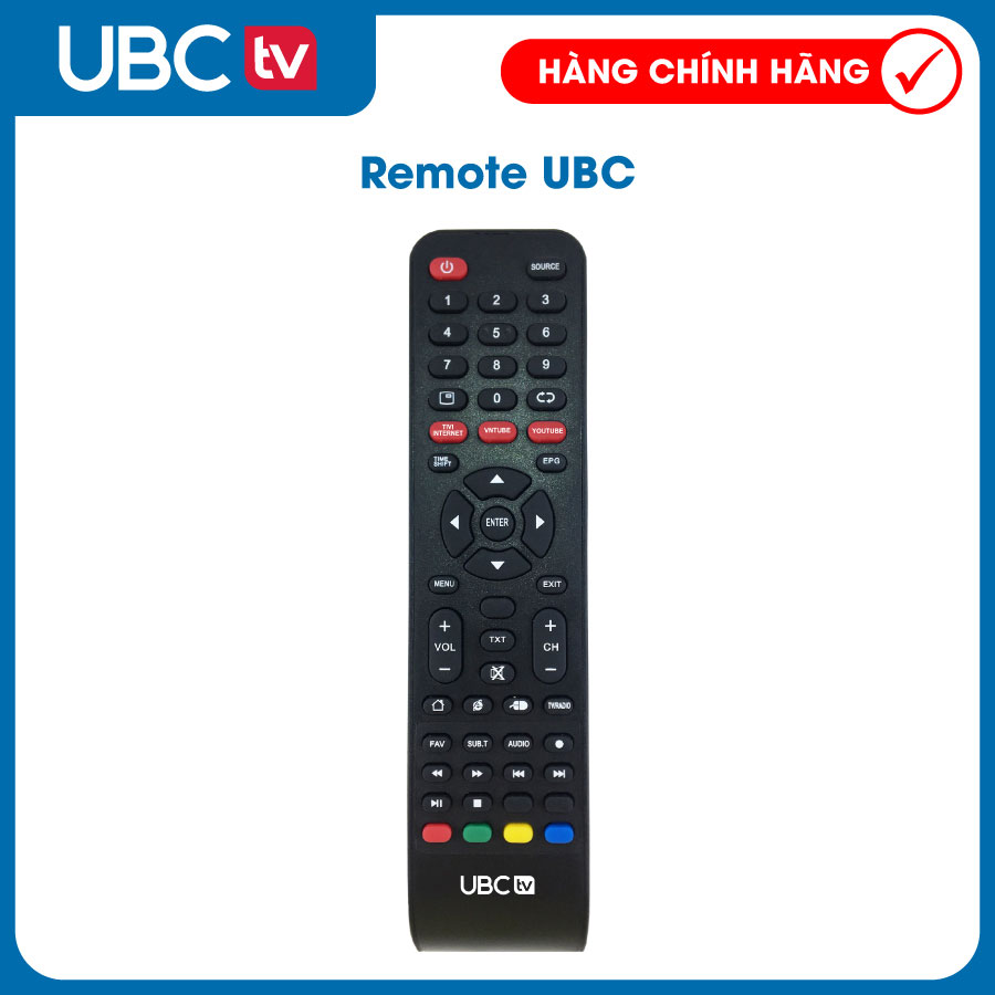 REMOTE TV SMART UBC CHÍNH HÃNG BỀN ĐẸP