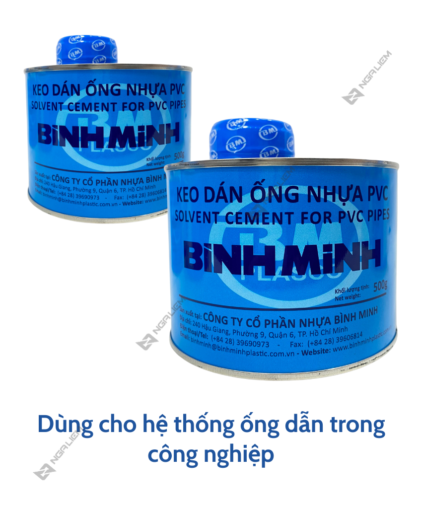 Keo Dán Ống Nhựa PVC BÌNH MINH (200gr, 500gr, 1kg)
