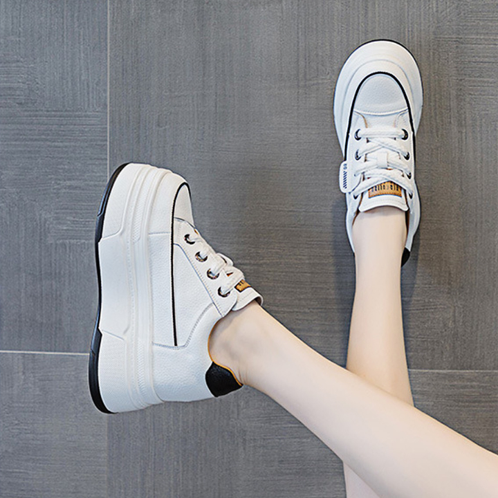 Giày Đế Xuồng 8cm Da Thật PS640-1339