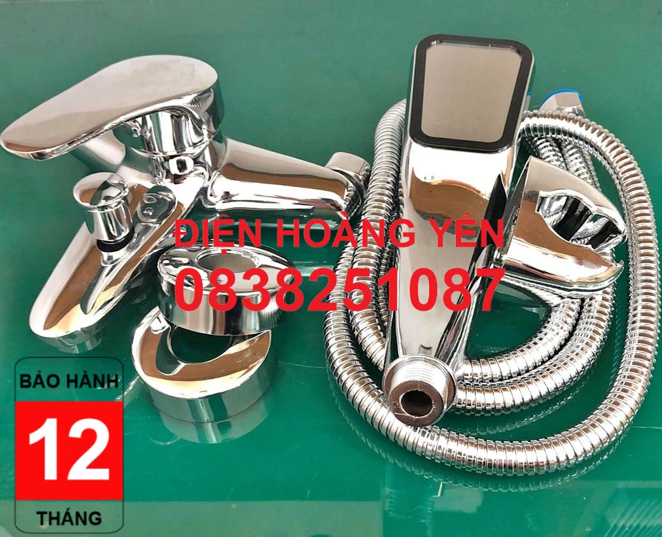 [HCM]Bộ vòi sen nóng lạnh Đồng mạ Chrome ( tay sen + đế cài+ củ sen + dây sen) thiết kế trang nhã bền bỉ.