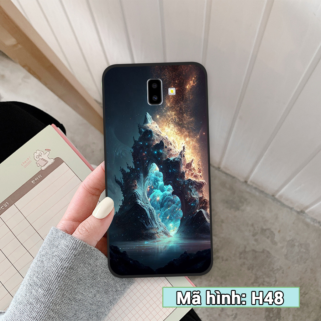 Ốp lưng Samsung Galaxy J6 / J6 Plus / J6+, ốp điện thoại samsung hình bầu trời, cô gái đáng yêu