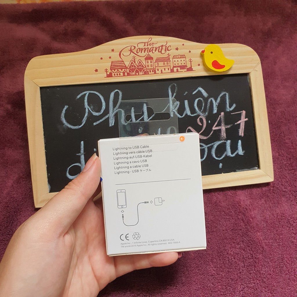 [HCM]CÁP SẠC ZIN IPHONE 1M LIGHTNING CHÍNH HÃNG APPLE