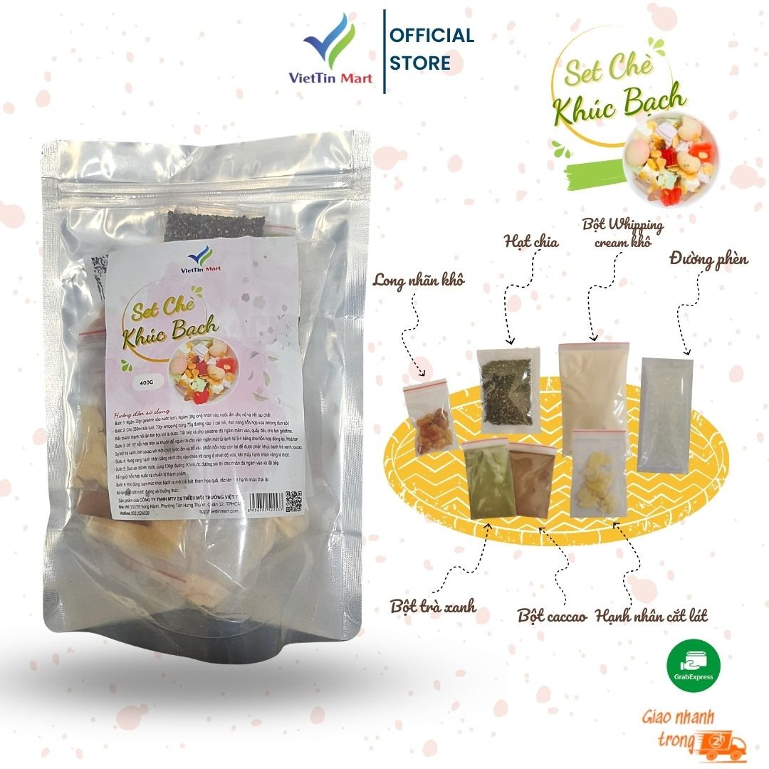 Set nấu chè khúc bạch 20 chén
