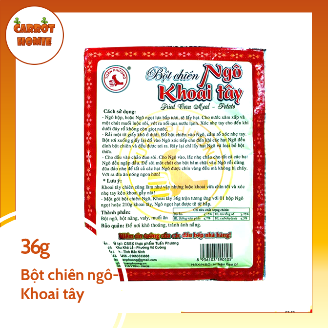 03 gói bột chiên Ngô-Khoai tây 36g