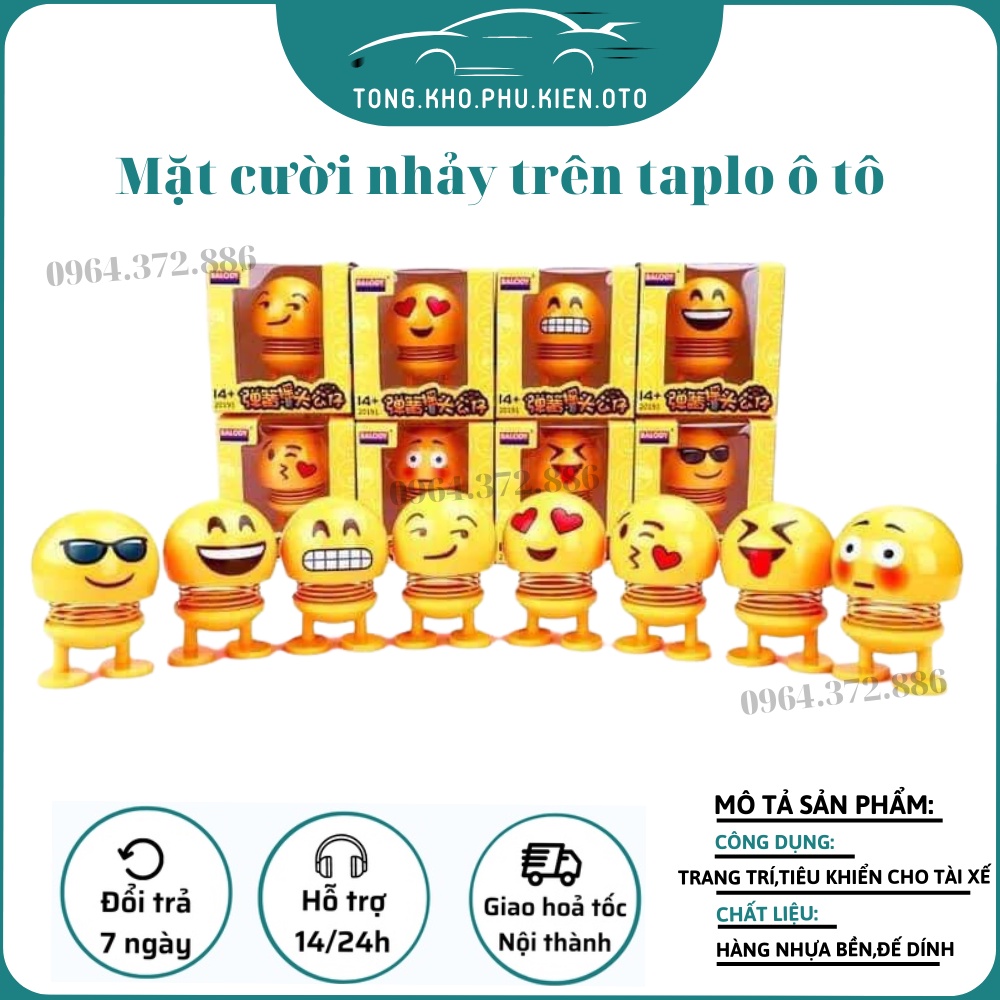 Mặt cười nhảy trên taplo xe ô tô