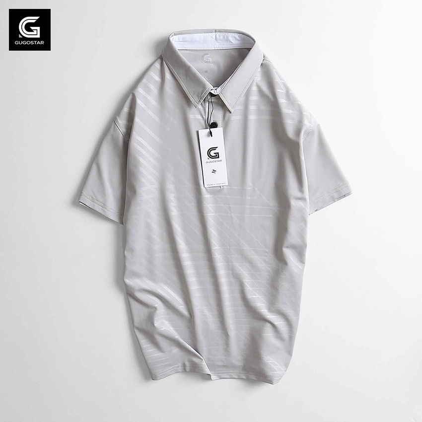 [HCM]Áo Thun Nam Có Cổ Thể Thao G375 Thun Lạnh Poly Co Giãn 4 Chiều - GUGOSTAR