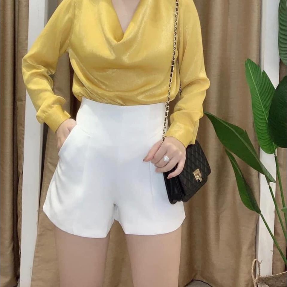 Quần Short Cạp Cao Công Sở