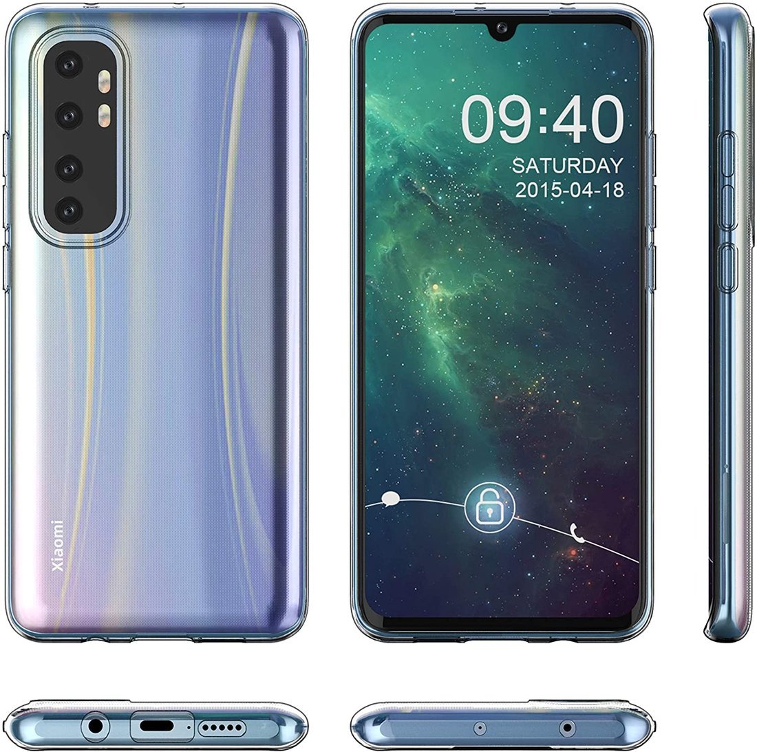 Ốp dẻo trong suốt cho Xiaomi Mi Note 10 Lite (Hàng loại A)