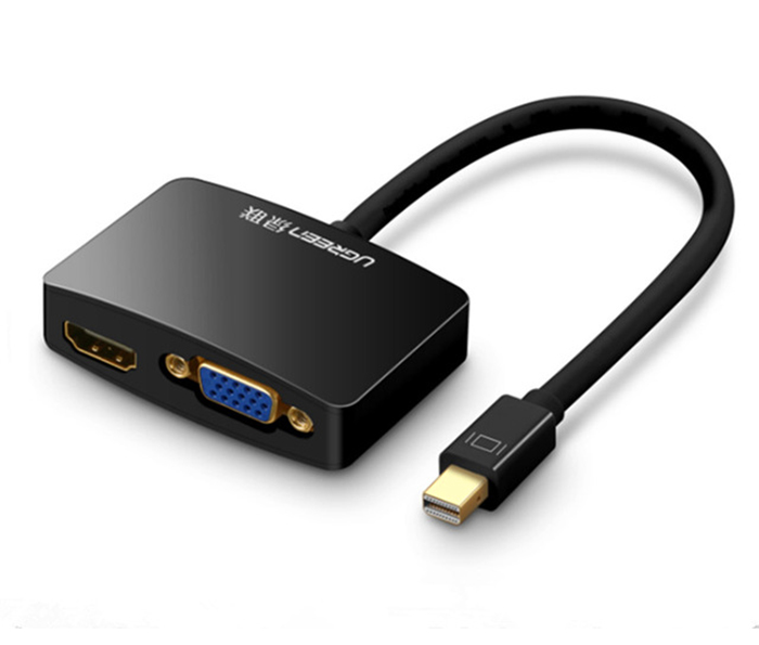 DÂY CHUYỂN ĐỔI UGREEN 10439 MINI DISPLAYPORT TO HDMI+ VGA
