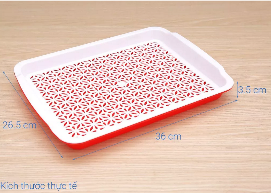 Khay nhựa úp ly 35.7cm x 26.4cm duy tân