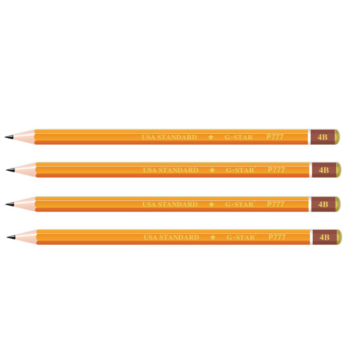 Hộp 12 cây viết chì gỗ G-star 777 ( 2B,3B,4B,5B,6B )