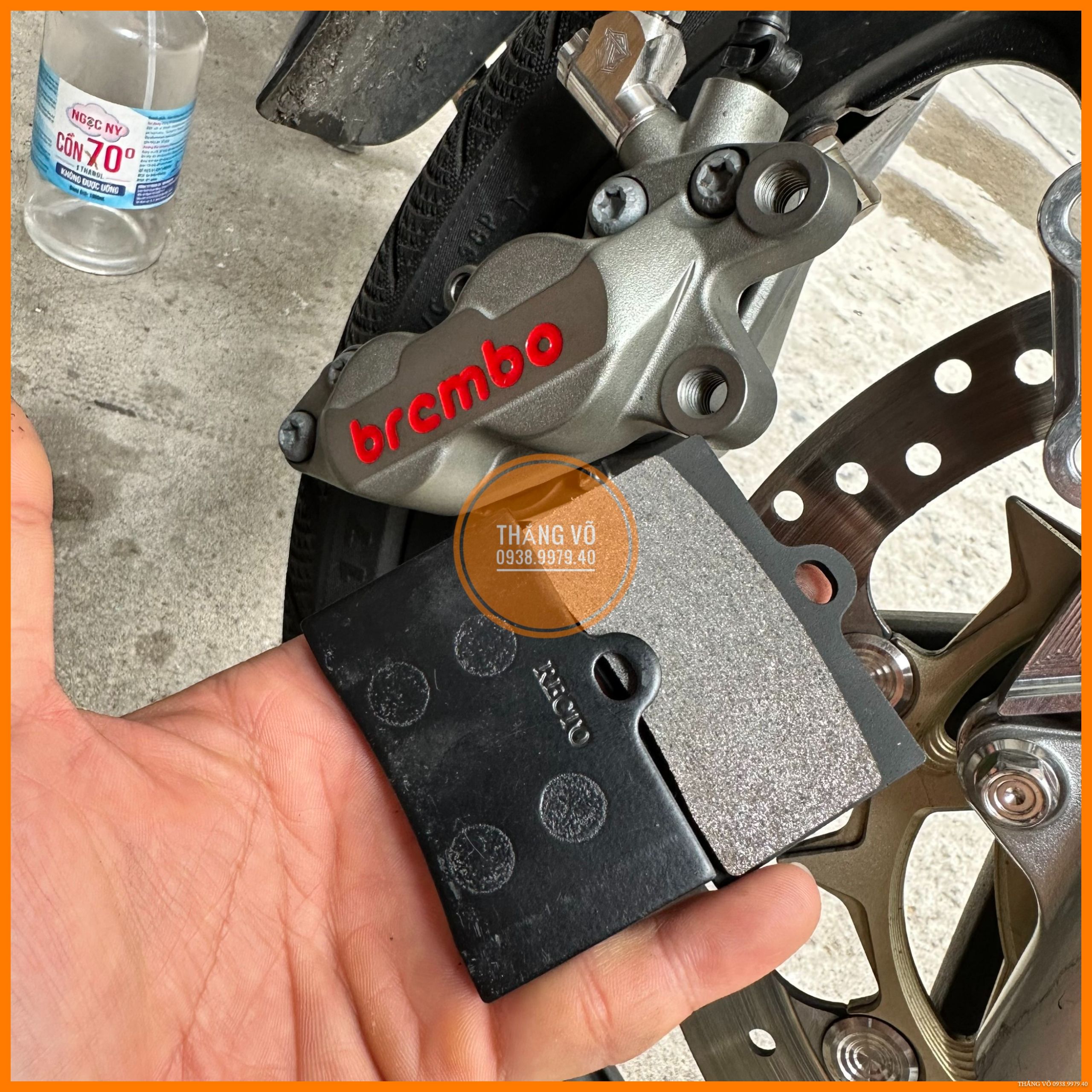 Bố heo Brembo 4pis, Bố thắng Brembo 4pis hiệu Rector Thailand má phanh Brembo 4 pis thay thế