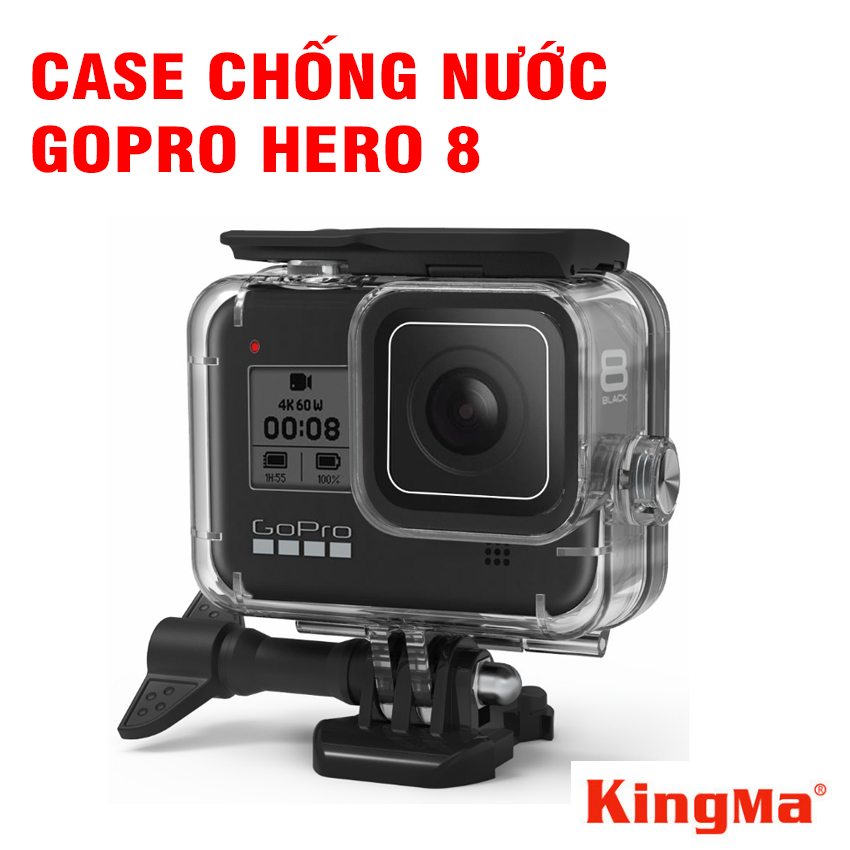 Case chống nước Gopro hero 12/11/10/ 9/8 bằng mica trong suốt chống nước độ sâu lên tới 60m