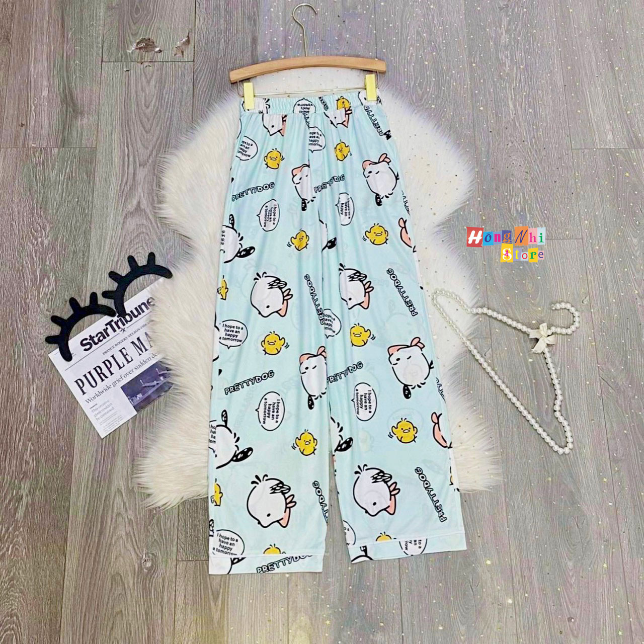 Quần Cartoon Pant V2 Unisex, Quần Hoạt Hình Dài Dáng Rộng - MM Hồng Nhi Store