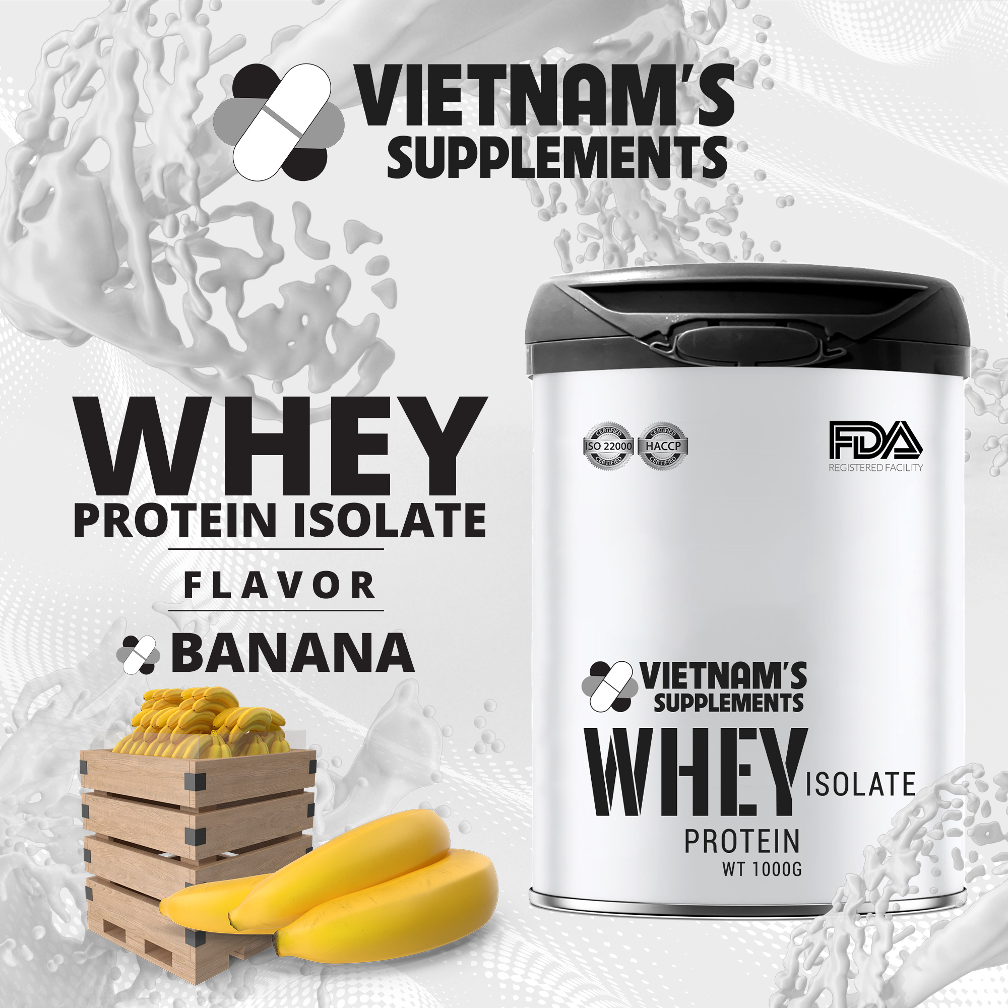 [THỰC PHẨM BẢO VỆ SỨC KHOẺ] Whey Protein Isolate - Bổ sung protein