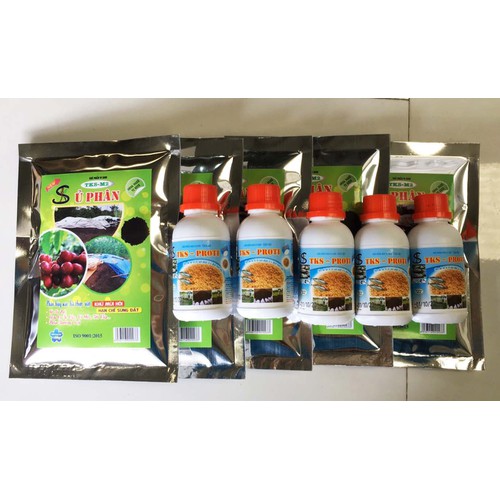 [HCM][ COMBO 2 SP ] PROTI VÀ TKS-M2: Men Xúc Tác Làm Phân Cá Phân Bánh Dầu