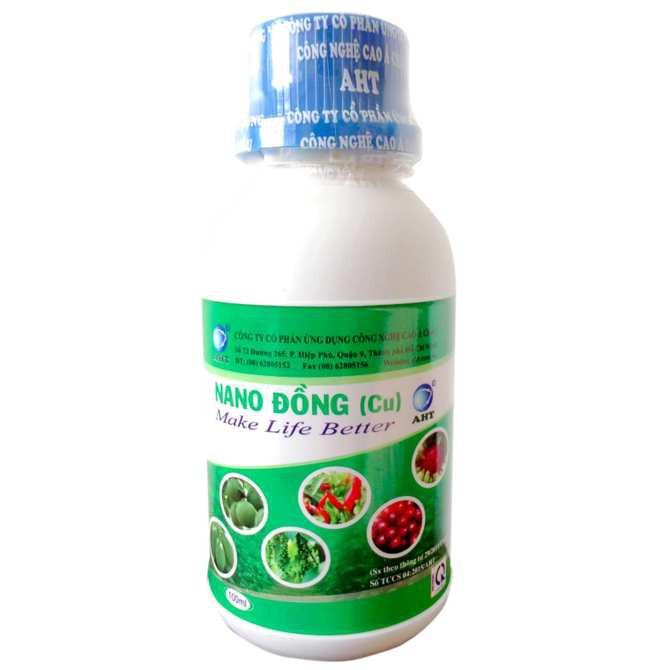 Phân bón vi lượng nano đồng aht tăng đề kháng phục hồi lá