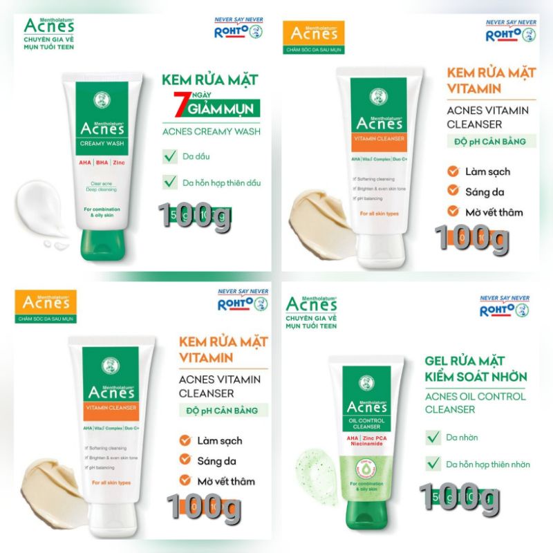 Sửa Rửa Mặt Acnes Cty Rohtomeltholatum