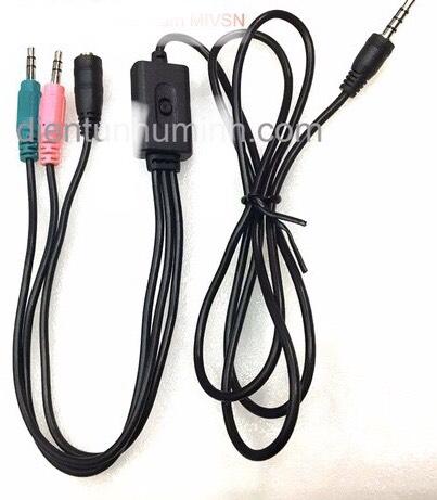 dây kết nối điện thoại 3 đầu thu âm