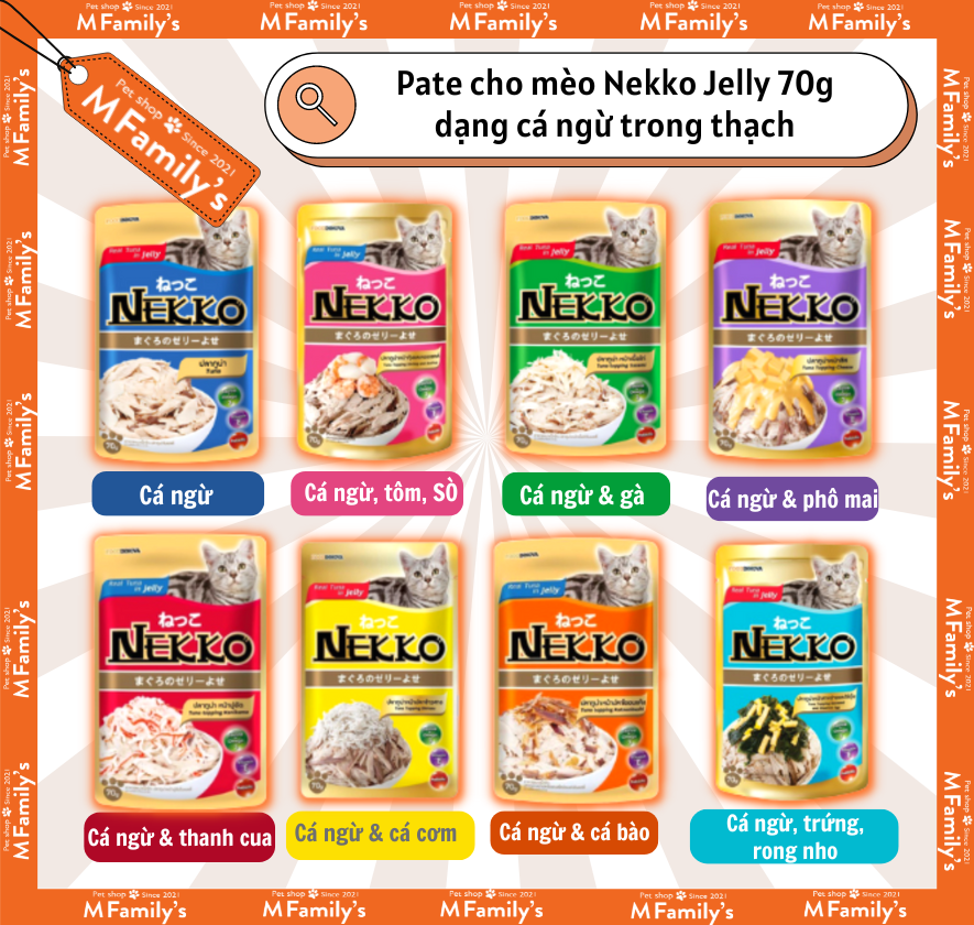 Combo 1 thùng 48 gói Pate cho mèo Nekko
