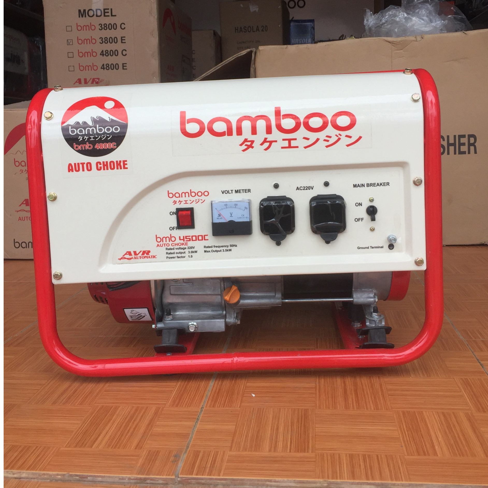 Máy Phát Điện Chạy Xăng 3.8kw Bamboo 4800C