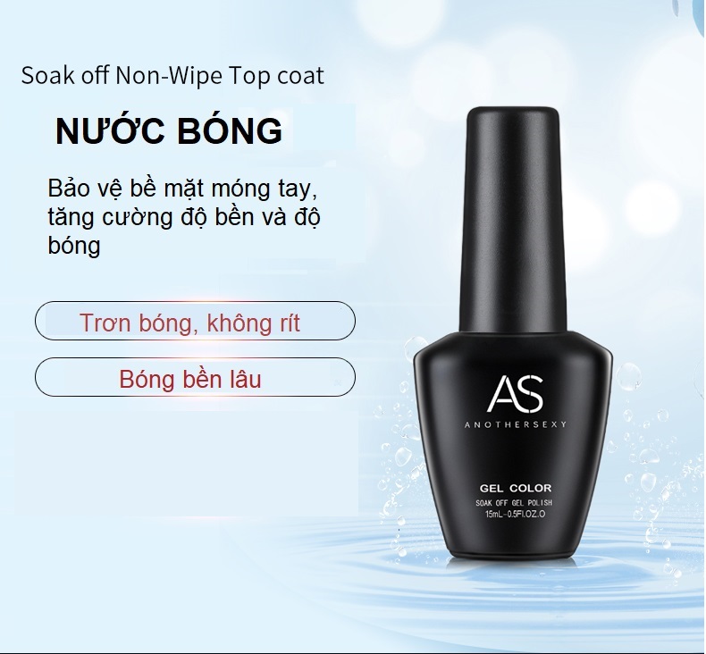 [HCM] Top Coat AS - Nước Bóng - Chai Chức Năng
