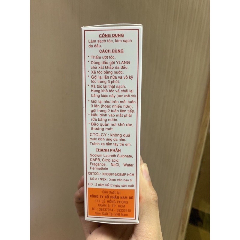 Dầu gội đầu Y Lang chí ,dầu gội đầu hết chí, chấy (100ml)