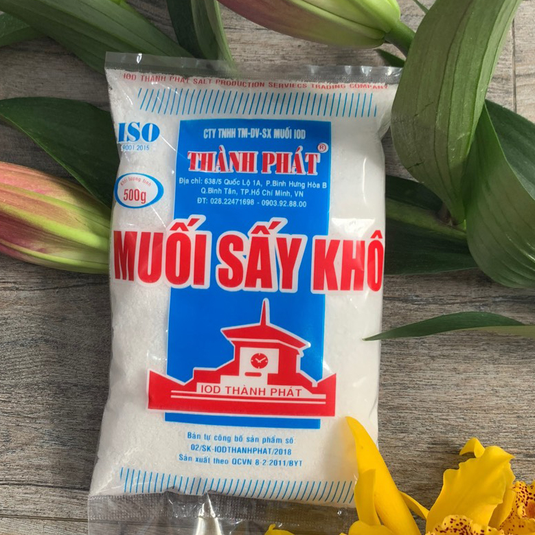 Muối sấy khô, muối sấy gói 500 gram