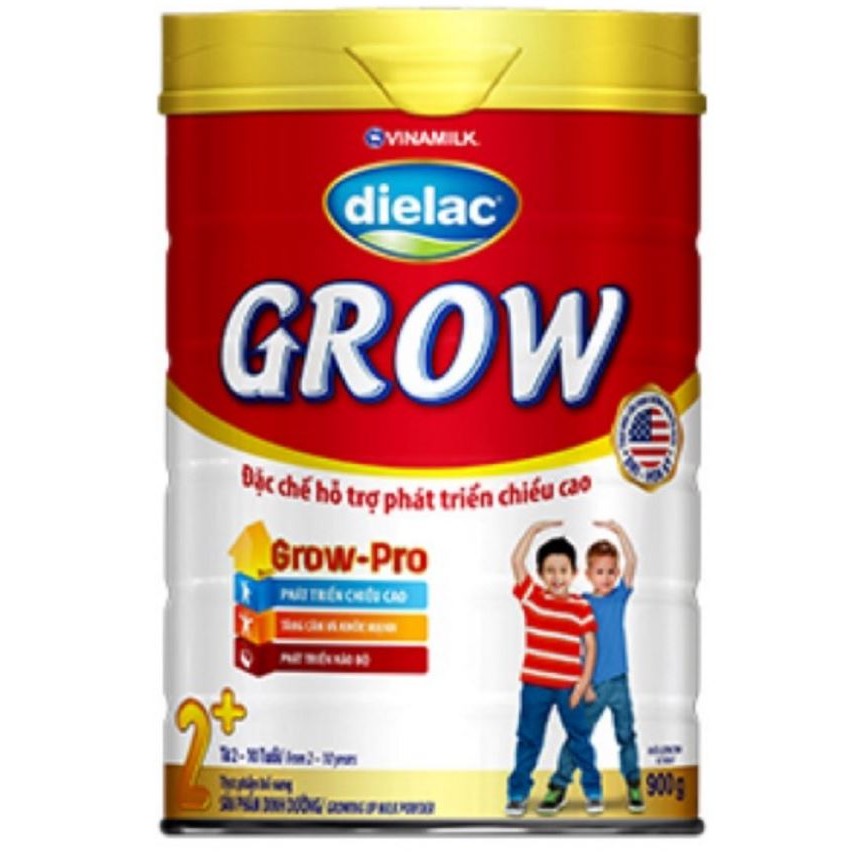 Sữa Bột Vinamilk Dielac Grow 2+ 900g (cho bé 2 tuổi trở lên) - HSD Luôn Mới