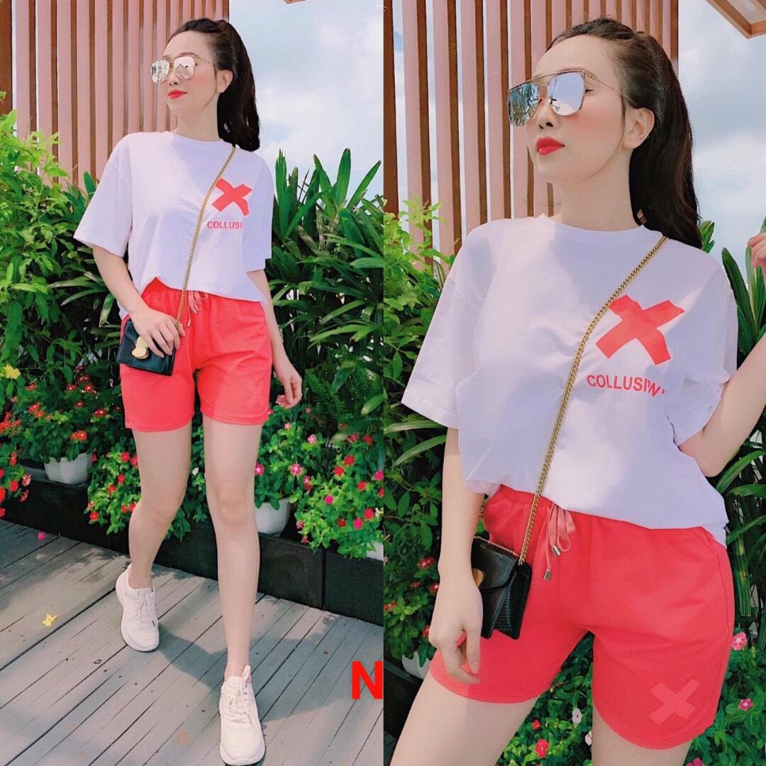 Set bộ quần áo thời trang siêu năng động cho các bạn nữ lđ