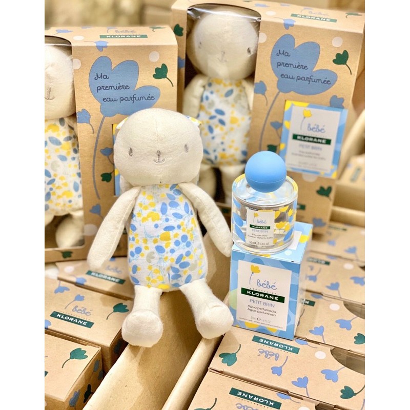 Set Nước Hoa Cho Bé Klorane Bebe Petit Brin 50ml (Tặng kèm thỏ bông siêu cute)