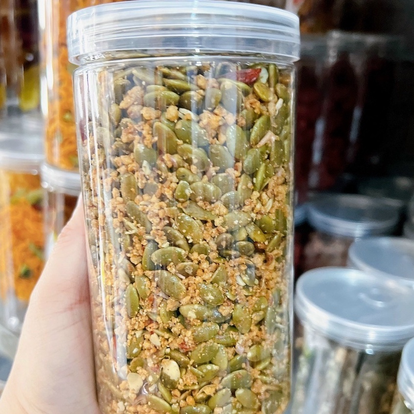 Nhân hạt bí xanh rang tỏi ớt - 500gr