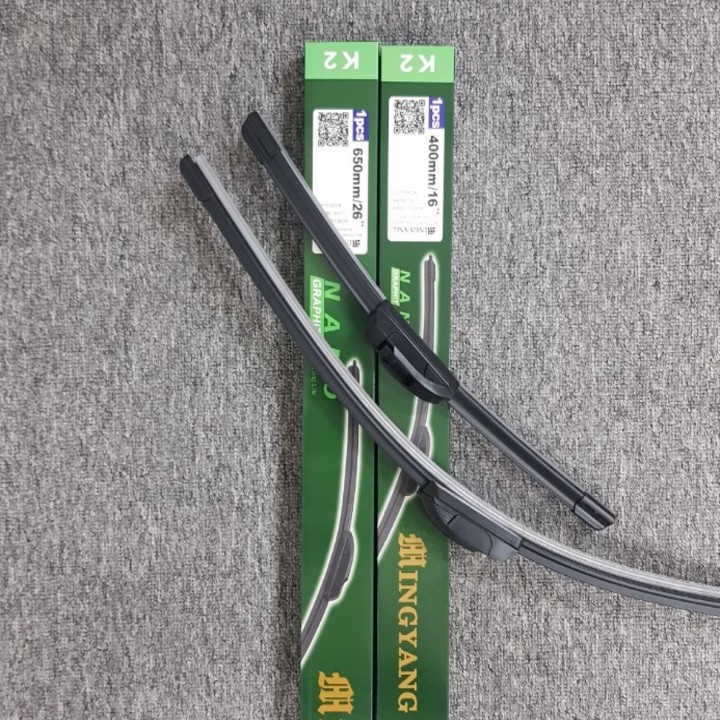 Bộ 2 thanh gạt nước mưa ô tô Nano mềm cao cấp dành cho hãng xe Mitsubishi: Xpander-Jolie-Mirage-Pajero-Pajero Sport-Triton-Ourlander-Grandis-Zinger-Lancer