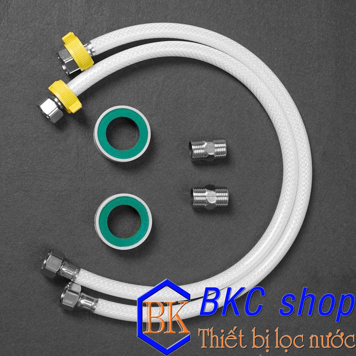 Phụ kiện kết nối bộ lọc thô, lọc sinh hoạt 10 inch ren phi 21 dây mềm