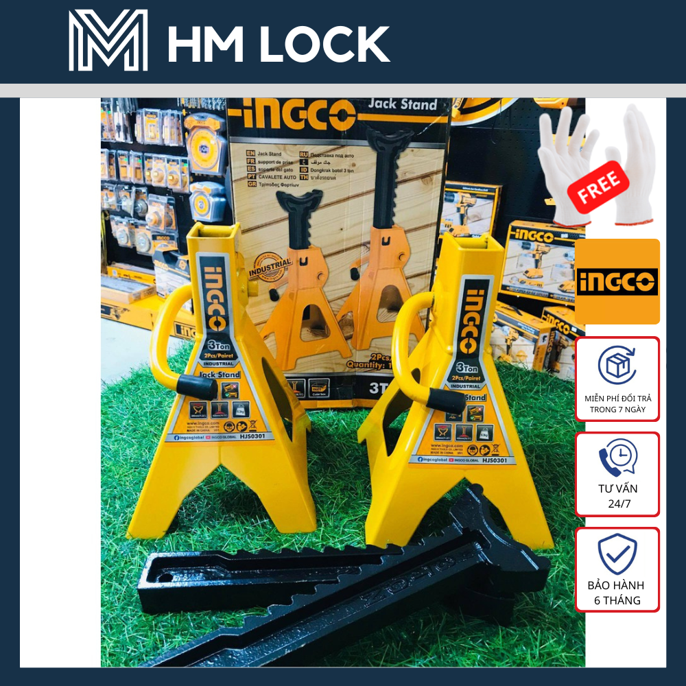 BỘ 2 ĐỘI KÊ 3 TẤN INGCO - HÀNG CHÍNH HÃNG - HJS0301 - HM LOCK